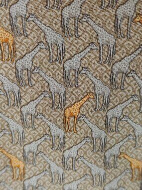 BURBERRY London Necktie 100% Silk Giraffe Safari print